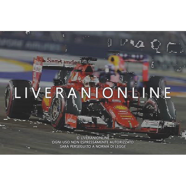 Sebastian Vettel (GER) Ferrari SF15-T. 20.09.2015. Formula 1 World Championship, Rd 13, Singapore Grand Prix, Singapore, Singapore, Race Day. AG ALDO LIVERANI SAS ONLY ITALY