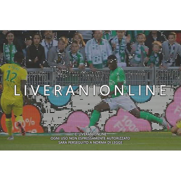 Goal Jonathan BAMBA - 20.09.2015 - Saint Etienne / Nantes - 6eme journee de Ligue 1 Photo : Jean Paul Thomas / Icon Sport AG ALDO LIVERANI SAS ONLY ITALY