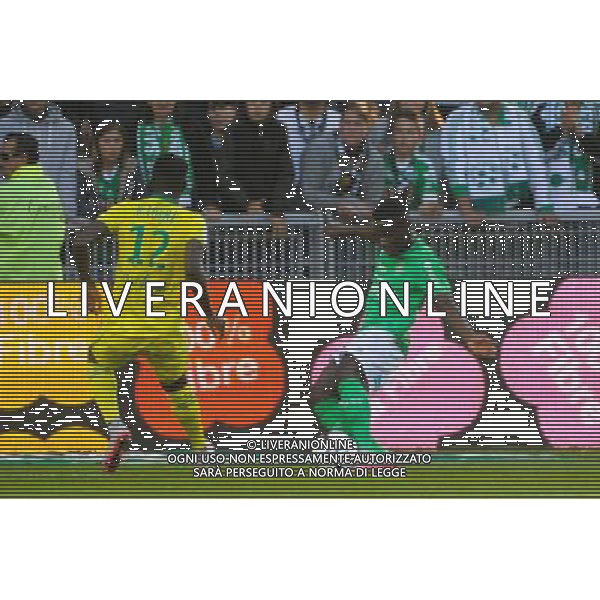 Goal Jonathan BAMBA - 20.09.2015 - Saint Etienne / Nantes - 6eme journee de Ligue 1 Photo : Jean Paul Thomas / Icon Sport AG ALDO LIVERANI SAS ONLY ITALY