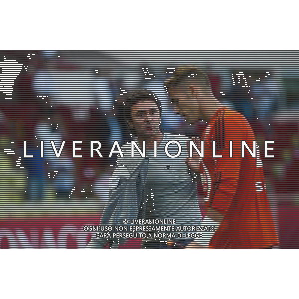 Joie Lorient - Sylvain Ripoll / Benjamin Lecomte - 20.09.2015 - Monaco / Lorient - 6eme journee de Ligue 1 Photo : Jean Christophe Magnenet / Icon Sport AG ALDO LIVERANI SAS ONLY ITALY