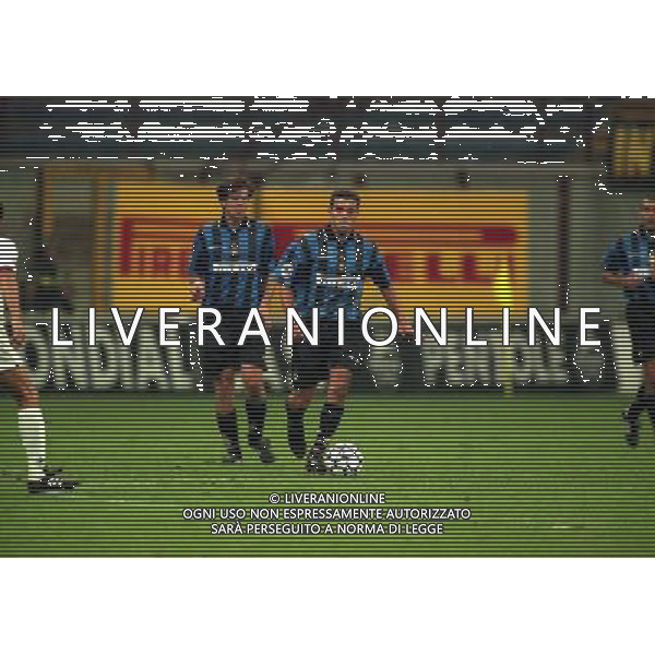 23-09-1997 INTER FOGGIA COPPA ITALIA NELLA FOTO ZE ELIAS-NICOLA BERTI AG ALDO LIVERANI SAS