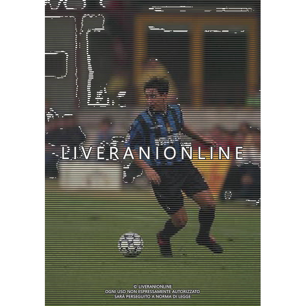 23-09-1997 INTER FOGGIA COPPA ITALIA NELLA FOTO ALVARO RECOBA AG ALDO LIVERANI SAS