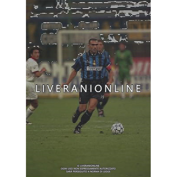 23-09-1997 INTER FOGGIA COPPA ITALIA NELLA FOTO GIUSEPPE BERGOMI AG ALDO LIVERANI SAS