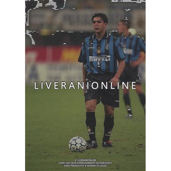 23-09-1997 INTER FOGGIA COPPA ITALIA NELLA FOTO ALVARO RECOBA AG ALDO LIVERANI SAS