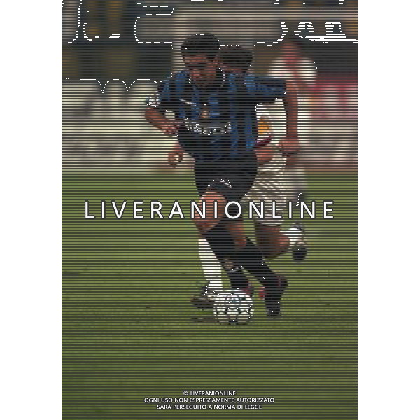 23-09-1997 INTER FOGGIA COPPA ITALIA NELLA FOTO ALVARO RECOBA AG ALDO LIVERANI SAS