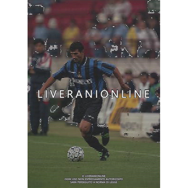 23-09-1997 INTER FOGGIA COPPA ITALIA NELLA FOTO MASSIMO TARANTINO AG ALDO LIVERANI SAS