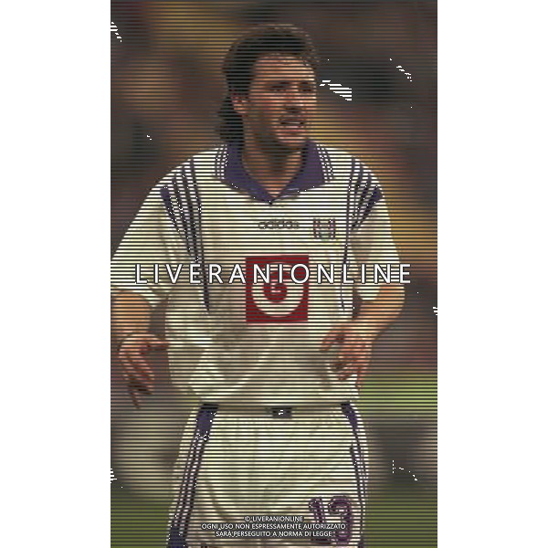 18-03-1997 QUARTI DI FINALE COPPA UEFA INTER ANDERLECHT NELLA FOTO BRUNO VERSAVEL AG ALDO LIVERANI SAS