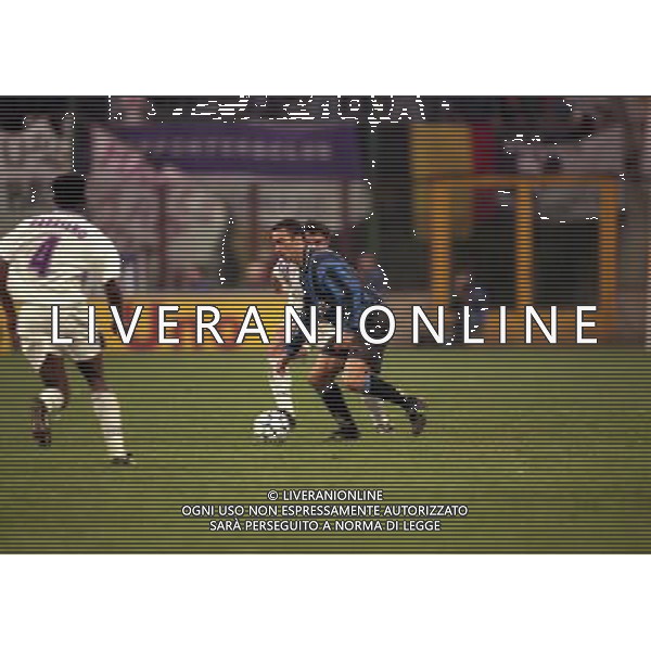 18-03-1997 QUARTI DI FINALE COPPA UEFA INTER ANDERLECHT NELLA FOTO Youri Raffi Djorkaeff AG ALDO LIVERANI SAS