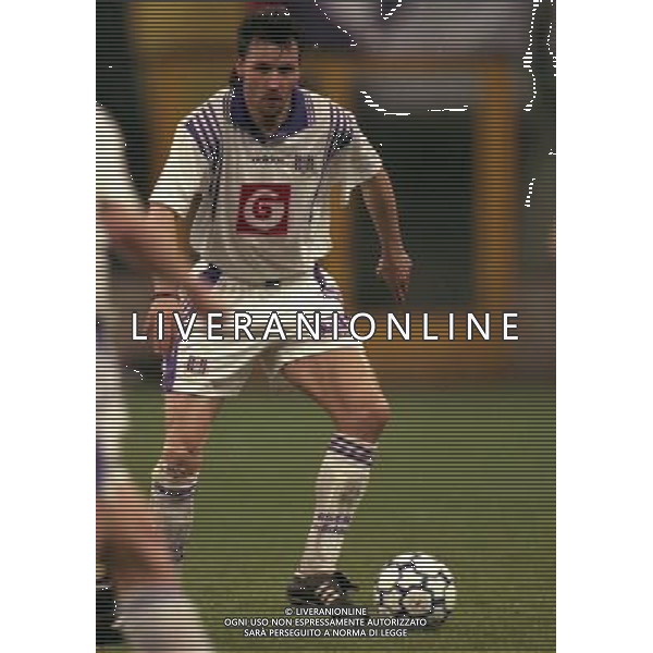 BRUNO VERSAVEL 18-03-1997 QUARTI DI FINALE COPPA UEFA INTER ANDERLECHT NELLA FOTO BRUNO VERSAVEL AG ALDO LIVERANI SAS