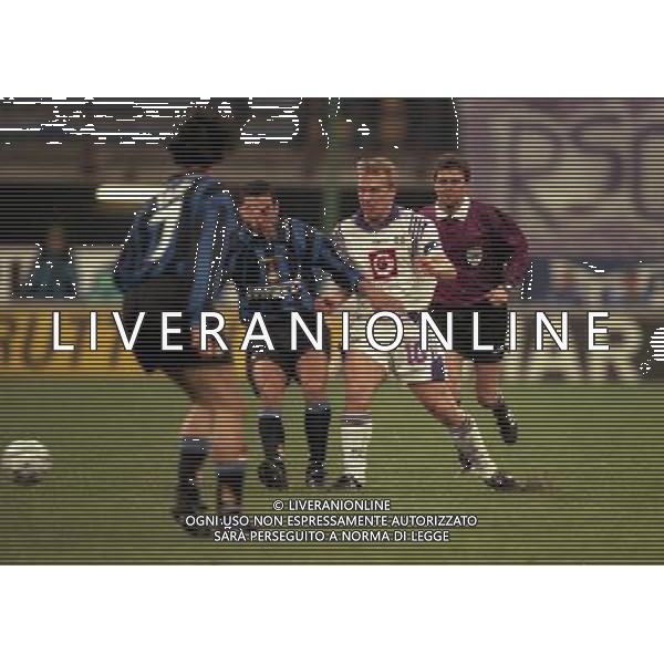 18-03-1997 QUARTI DI FINALE COPPA UEFA INTER ANDERLECHT NELLA FOTO AG ALDO LIVERANI SAS