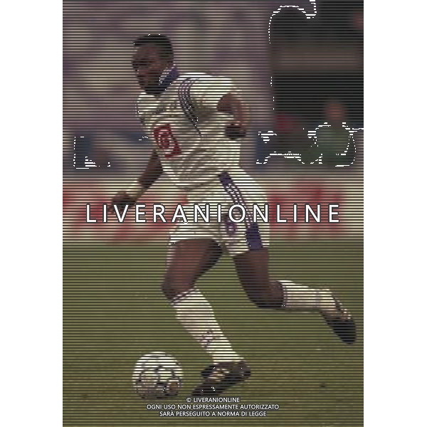18-03-1997 QUARTI DI FINALE COPPA UEFA INTER ANDERLECHT NELLA FOTO YAW PREKO AG ALDO LIVERANI SAS