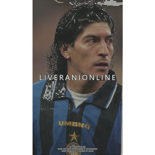 18-03-1997 QUARTI DI FINALE COPPA UEFA INTER ANDERLECHT NELLA FOTO IVAN ZAMORANO AG ALDO LIVERANI SAS