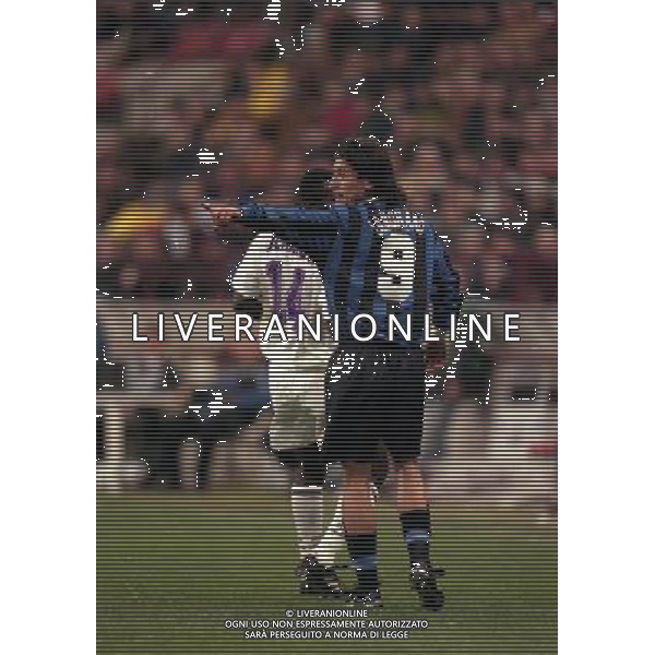 18-03-1997 QUARTI DI FINALE COPPA UEFA INTER ANDERLECHT NELLA FOTO IVAN ZAMORANO AG ALDO LIVERANI SAS