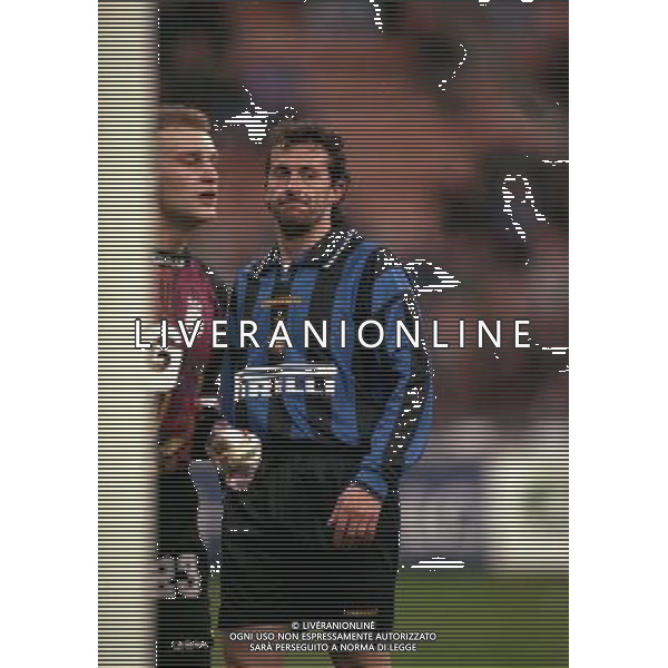 18-03-1997 QUARTI DI FINALE COPPA UEFA INTER ANDERLECHT NELLA FOTO MAURIZIO GANZ AG ALDO LIVERANI SAS