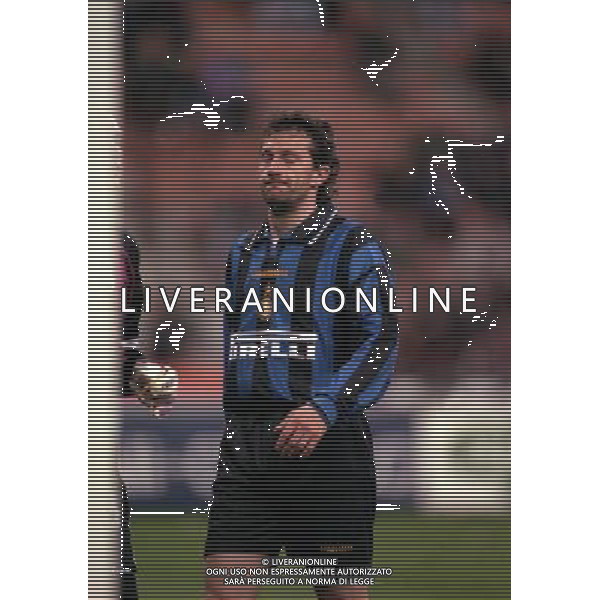 18-03-1997 QUARTI DI FINALE COPPA UEFA INTER ANDERLECHT NELLA FOTO MAURIZIO GANZ AG ALDO LIVERANI SAS