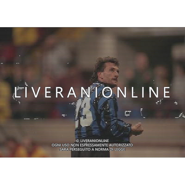 18-03-1997 QUARTI DI FINALE COPPA UEFA INTER ANDERLECHT NELLA FOTO MAURIZIO GANZ AG ALDO LIVERANI SAS