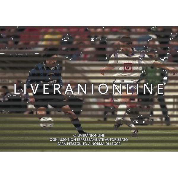 18-03-1997 QUARTI DI FINALE COPPA UEFA INTER ANDERLECHT NELLA FOTO oliver doll AG ALDO LIVERANI SAS