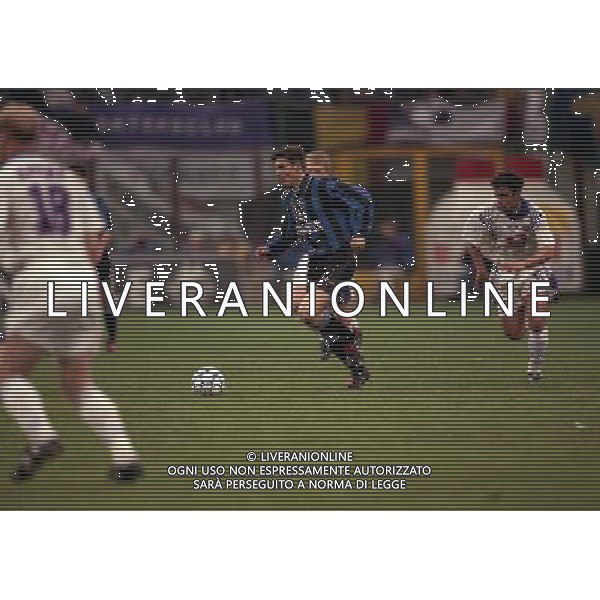 18-03-1997 QUARTI DI FINALE COPPA UEFA INTER ANDERLECHT NELLA FOTO JAVIER ZANETTI AG ALDO LIVERANI SAS