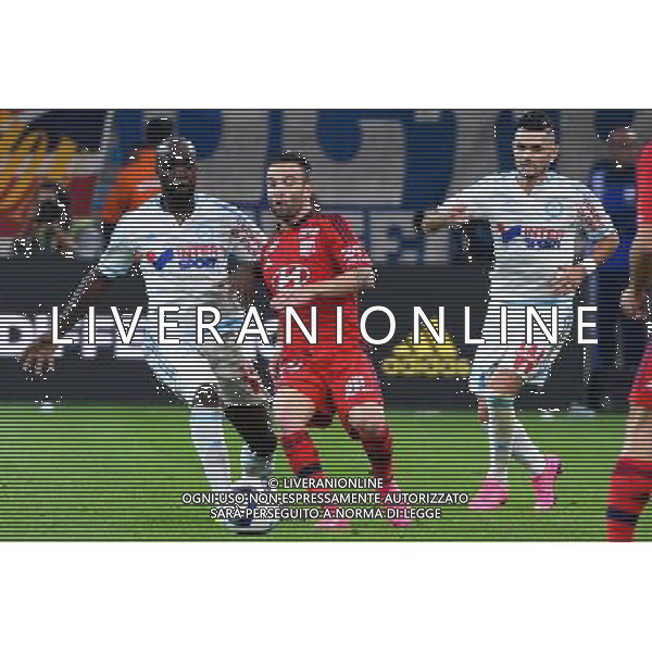 Lassana DIARRA / Mathieu VALBUENA - 20.09.2015 - Marseille / Lyon - 6eme journee de Ligue 1 Photo : Gaston Petrelli / Icon Sport AG ALDO LIVERANI SAS ONLY ITALY
