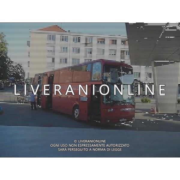 OSJEK 2015 NELLA FOTO L\'AUTOBUS CROATO PER I VIAGGI A Medjugorje AG ALDO LIVERANI SAS