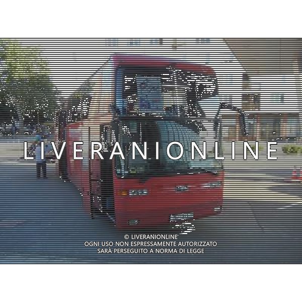 OSJEK 2015 NELLA FOTO L\'AUTOBUS CROATO PER I VIAGGI A Medjugorje AG ALDO LIVERANI SAS