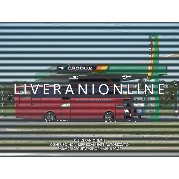 OSJEK 2015 NELLA FOTO L\'AUTOBUS CROATO PER I VIAGGI A Medjugorje AG ALDO LIVERANI SAS