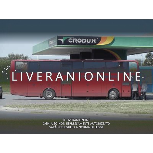 OSJEK 2015 NELLA FOTO L\'AUTOBUS CROATO PER I VIAGGI A Medjugorje AG ALDO LIVERANI SAS