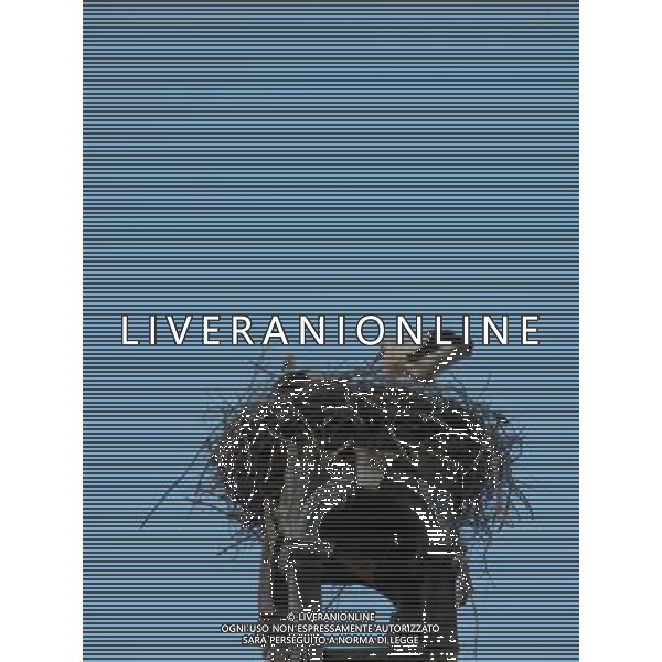 OSJEK CROAZIA 2015 NELLA FOTO LE CICOGNE SU UN TETTO DI UN EDIFICIO AG ALDO LIVERANI SAS