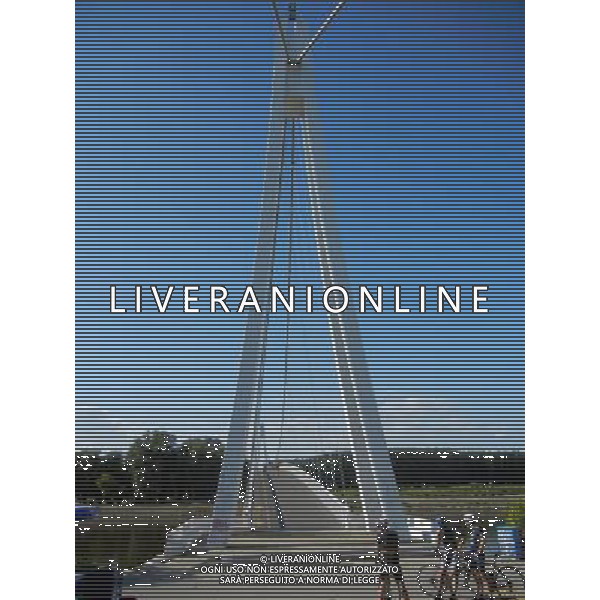 OSJEK CROAZIA 2015 NELLA FOTO IL PONTE SUL FIUME DRAVA AG ALDO LIVERANI SAS