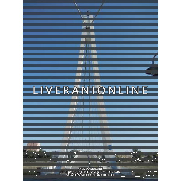 OSJEK CROAZIA 2015 NELLA FOTO IL PONTE SUL FIUME DRAVA AG ALDO LIVERANI SAS