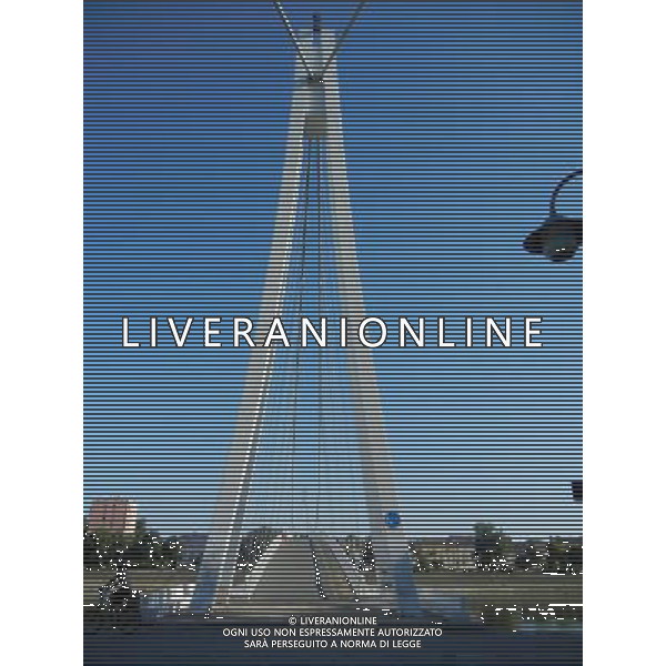 OSJEK CROAZIA 2015 NELLA FOTO IL PONTE SUL FIUME DRAVA AG ALDO LIVERANI SAS