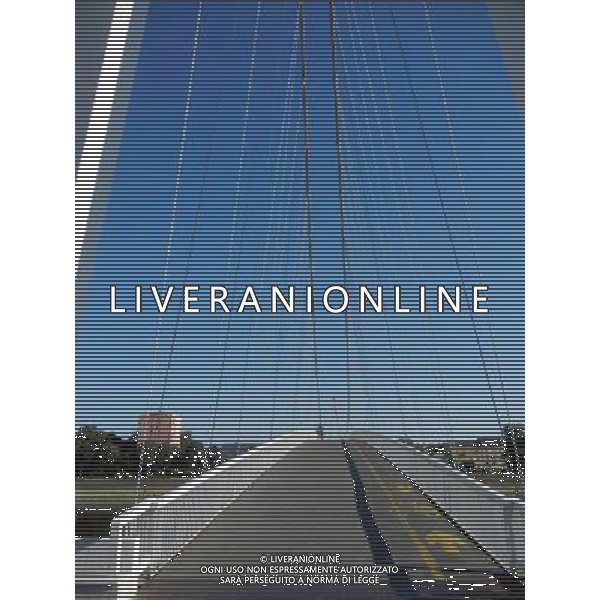 OSJEK CROAZIA 2015 NELLA FOTO IL PONTE SUL FIUME DRAVA AG ALDO LIVERANI SAS