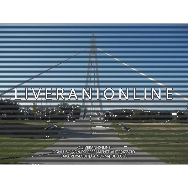 OSJEK CROAZIA 2015 NELLA FOTO IL PONTE SUL FIUME DRAVA AG ALDO LIVERANI SAS