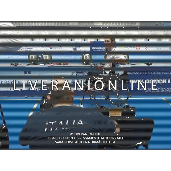 OSJEK CROAZIA 2015 NELLA FOTO NADIA FARIO CAMPIONESSA DI TIRO CON PISTOLA CON IL COMPAGNO IVANO BORGATO AG ALDO LIVERANI SAS