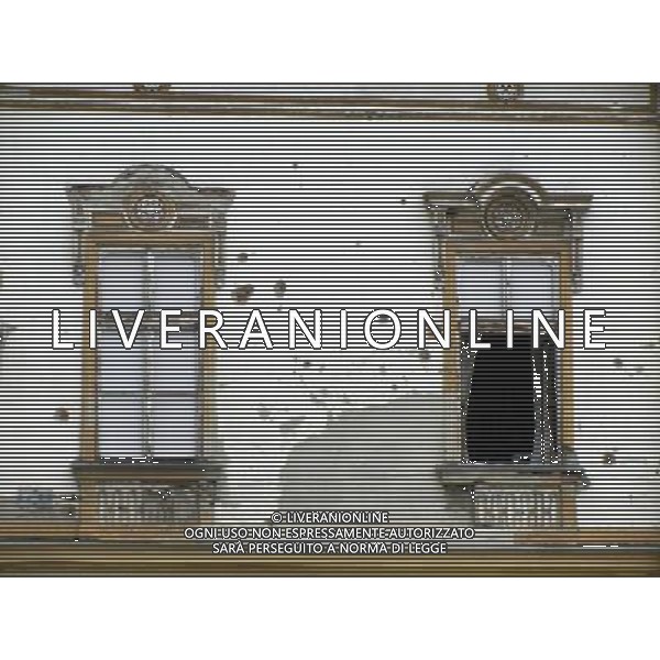 OSJEK CROAZIA 2015 NELLA FOTO PANORAMICA DELLA CITTA DI OSJEK CON VISIBILI SUI MURI DELLE CASE ANCORA I SEGNI DELLA GUERRA CON LA SERBIA AG ALDO LIVERANI SAS