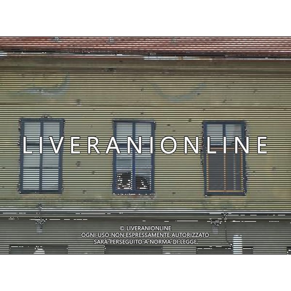 OSJEK CROAZIA 2015 NELLA FOTO PANORAMICA DELLA CITTA DI OSJEK CON VISIBILI SUI MURI DELLE CASE ANCORA I SEGNI DELLA GUERRA CON LA SERBIA AG ALDO LIVERANI SAS