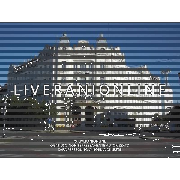 OSJEK 2015 NELLA FOTO PANORAMICA DELLA CITTA DI OSJEK LA SEDE DELLE POSTE AG ALDO LIVERANI SAS