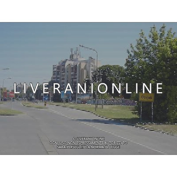 OSJEK CROAZIA 2015 NELLA FOTO PANORAMICA DELLA CITTA DI OSJEK AG ALDO LIVERANI SAS 