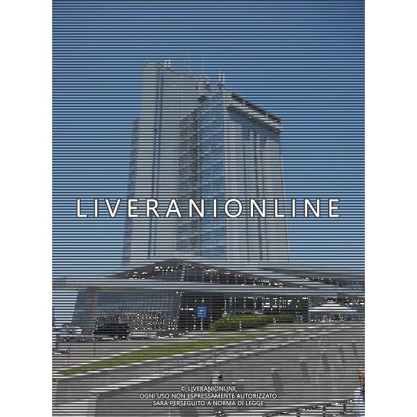 OSJEK CROAZIA 2015 NELLA FOTO PANORAMICA DELLA CITTA DI OSJEK L\'ALBERGO OSJEK AG ALDO LIVERANI SAS 