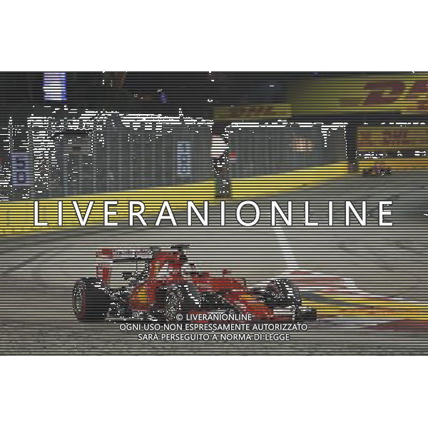 Sebastian Vettel (GER) Ferrari SF15-T. 20.09.2015. Formula 1 World Championship, Rd 13, Singapore Grand Prix, Singapore, Singapore, Race Day. AG ALDO LIVERANI SAS ONLY ITALY