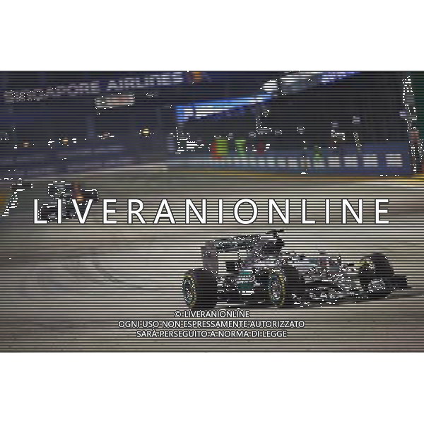 Lewis Hamilton (GBR) Mercedes AMG F1 W06. 20.09.2015. Formula 1 World Championship, Rd 13, Singapore Grand Prix, Singapore, Singapore, Race Day. AG ALDO LIVERANI SAS ONLY ITALY