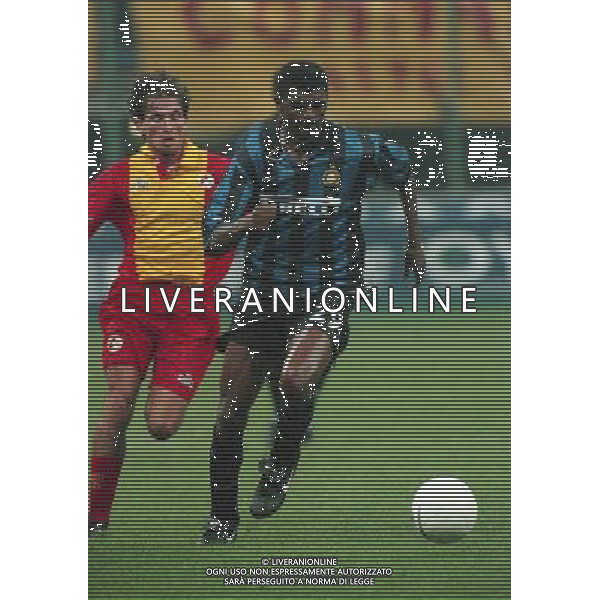11-11-1998 INTER CASTEL DI SANGRO COPPA ITALIA NELLA FOTO NWANKO KANU AG ALDO LIVERANI SAS