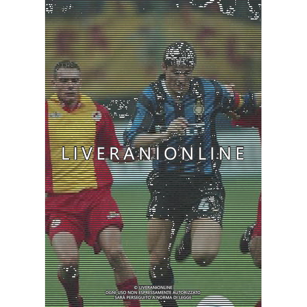 11-11-1998 INTER CASTEL DI SANGRO COPPA ITALIA NELLA FOTO JAVIER ZANETTI AG ALDO LIVERANI SAS