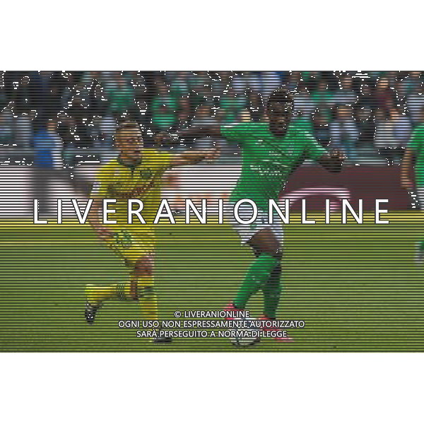 Valentin RONGIER / Jean Christophe BAHEBECK - 20.09.2015 - Saint Etienne / Nantes - 6eme journee de Ligue 1 Photo : Jean Paul Thomas / Icon Sport AG ALDO LIVERANI SAS ONLY ITALY