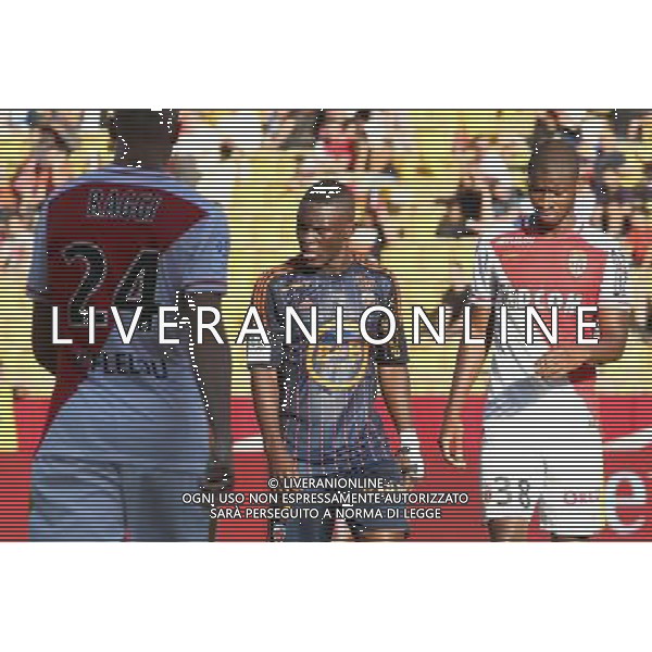 Abdul Majeed Waris / Almamy Toure - 20.09.2015 - Monaco / Lorient - 6eme journee de Ligue 1 Photo : Serge Haouzi / Icon Sport AG ALDO LIVERANI SAS ONLY ITALY