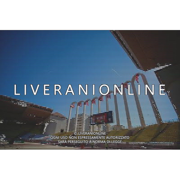 vue generale Stade Louis II - 20.09.2015 - Monaco / Lorient - 6eme journee de Ligue 1 Photo : Serge Haouzi / Icon Sport AG ALDO LIVERANI SAS ONLY ITALY