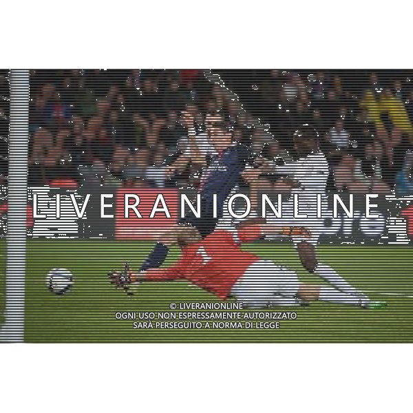 but Angel DI MARIA - 22.09.2015 - PSG / Guingamp - 7eme journee Ligue 1 Photo : Nolwenn Le Gouic / Icon Sport /AGENZIA ALDO LIVERANI Sas - ITALY ONLY - EDITORIAL USE ONLY