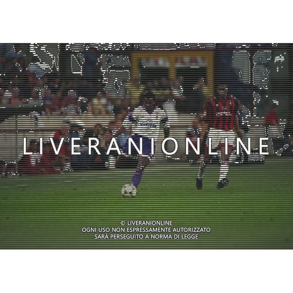 MILANO 25-08-1996 SUPERCOPPA ITALIANA MILAN FIORENTINA NELLA FOTO LUIS OLIVEIRA AG ALDO LIVERANI SAS