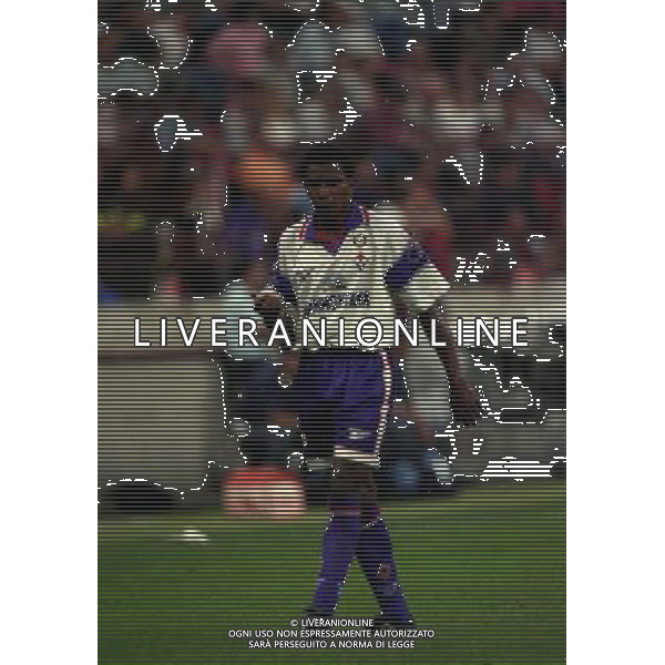 MILANO 25-08-1996 SUPERCOPPA ITALIANA MILAN FIORENTINA NELLA FOTO LUIS OLIVEIRA AG ALDO LIVERANI SAS