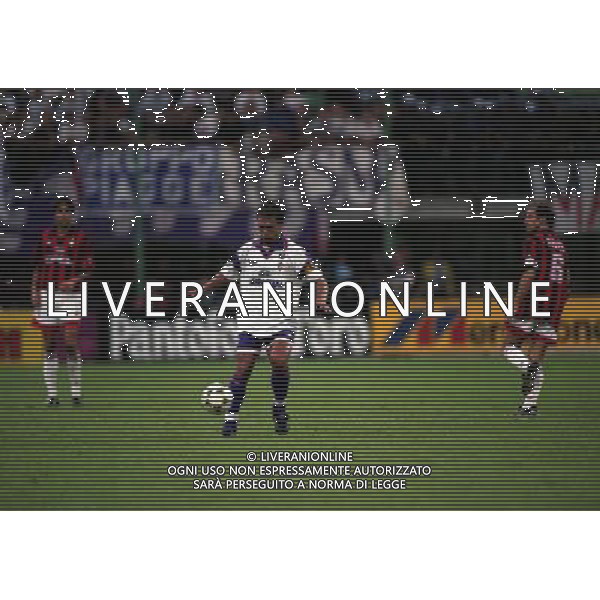 MILANO 25-08-1996 SUPERCOPPA ITALIANA MILAN FIORENTINA NELLA FOTO GABRIEL BATISTUTA AG ALDO LIVERANI SAS
